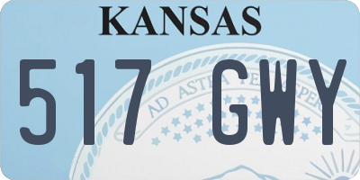 KS license plate 517GWY
