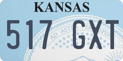 KS license plate 517GXT