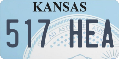 KS license plate 517HEA