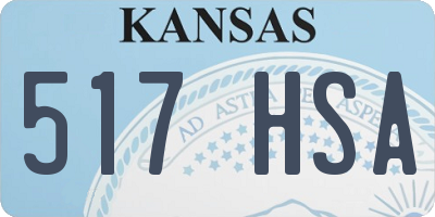 KS license plate 517HSA