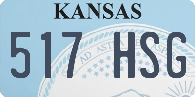 KS license plate 517HSG
