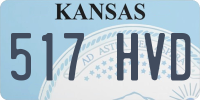 KS license plate 517HVD