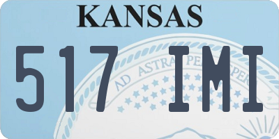 KS license plate 517IMI