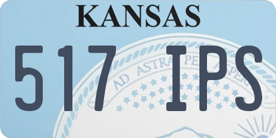 KS license plate 517IPS