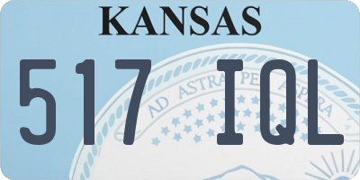 KS license plate 517IQL