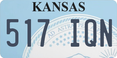 KS license plate 517IQN