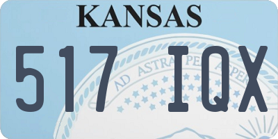 KS license plate 517IQX