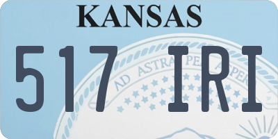 KS license plate 517IRI