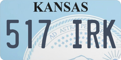 KS license plate 517IRK