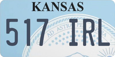 KS license plate 517IRL