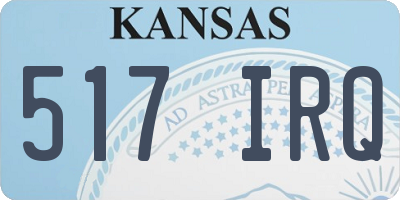 KS license plate 517IRQ
