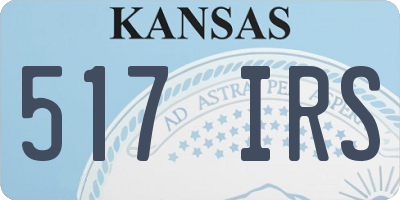 KS license plate 517IRS