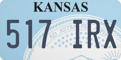 KS license plate 517IRX