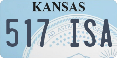 KS license plate 517ISA