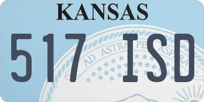 KS license plate 517ISD