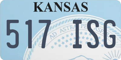 KS license plate 517ISG