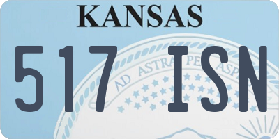 KS license plate 517ISN