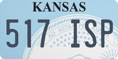 KS license plate 517ISP