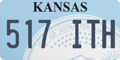 KS license plate 517ITH