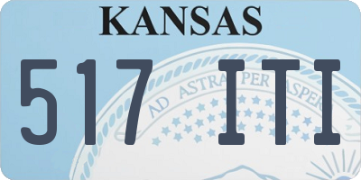 KS license plate 517ITI