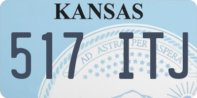 KS license plate 517ITJ