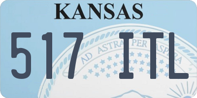 KS license plate 517ITL