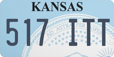 KS license plate 517ITT