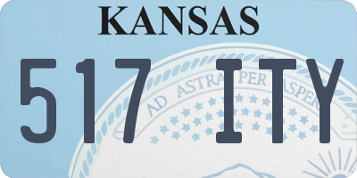 KS license plate 517ITY