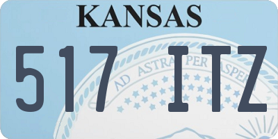 KS license plate 517ITZ