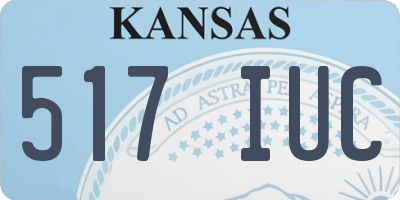 KS license plate 517IUC