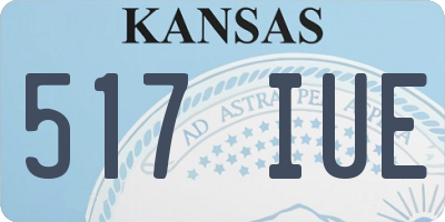 KS license plate 517IUE