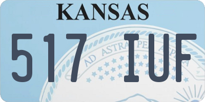 KS license plate 517IUF
