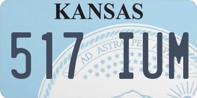 KS license plate 517IUM