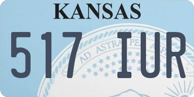 KS license plate 517IUR