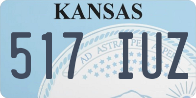 KS license plate 517IUZ
