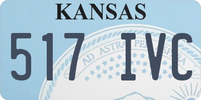 KS license plate 517IVC