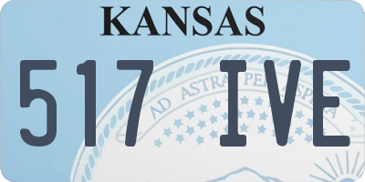 KS license plate 517IVE