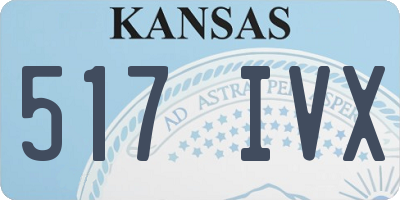 KS license plate 517IVX