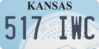 KS license plate 517IWC
