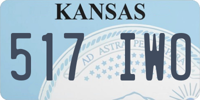 KS license plate 517IWO