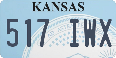 KS license plate 517IWX