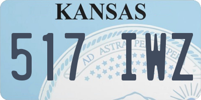 KS license plate 517IWZ