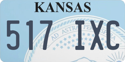 KS license plate 517IXC