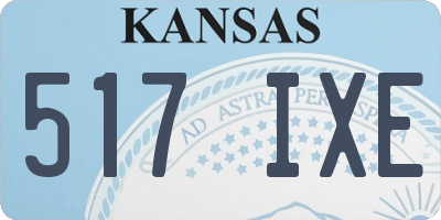 KS license plate 517IXE