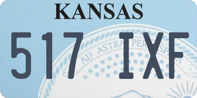 KS license plate 517IXF