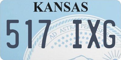 KS license plate 517IXG