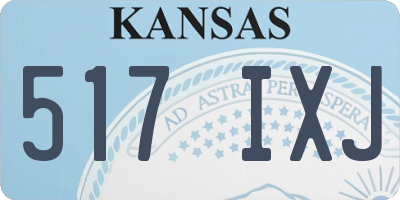 KS license plate 517IXJ
