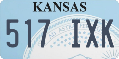 KS license plate 517IXK