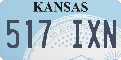 KS license plate 517IXN