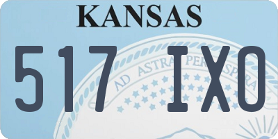 KS license plate 517IXO